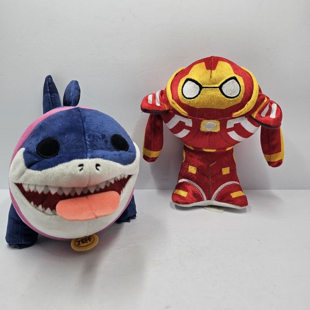 Marvel Rivals Funko Plush Lot Jeff the Land Shark & Hulkbuster Iron Man NetEase